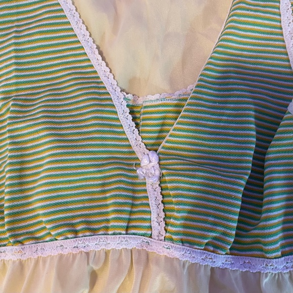 VINTAGE Striped Bust Maxi Dress - Picture 3 of 3